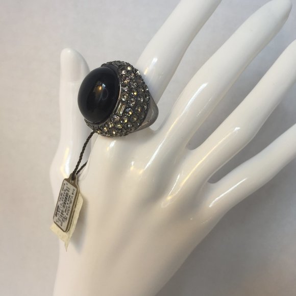 💍🖤JUICY COUTURE Stone Cluster Cab Ring YJRU4304 - Picture 3 of 8